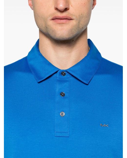 Michael Kors Blue Sleek Mk Polo for men