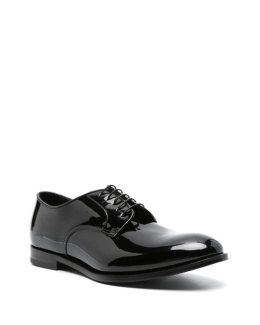 Doucal's Black Derby Shoes for men