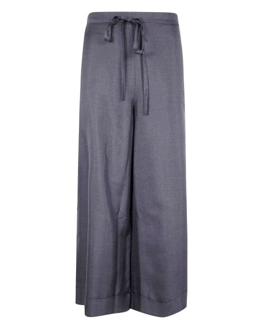 Daniela Gregis Blue Pantalone Tognon Drawstring Trosers