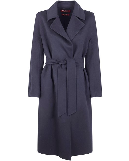 Max Mara Blue 'Mstcles' Regular Coat