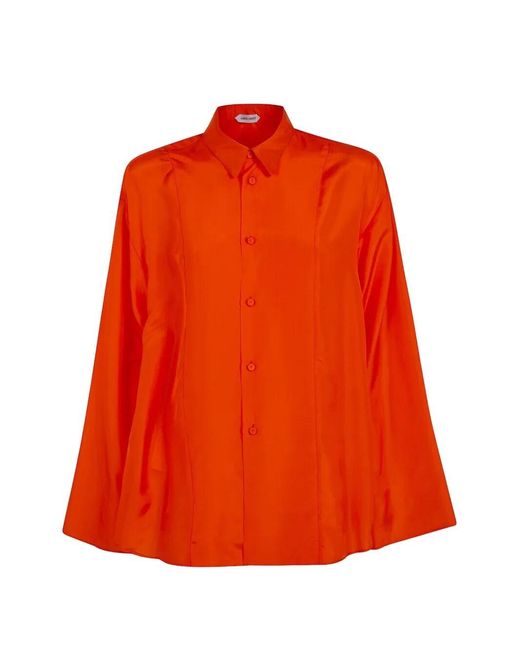 Alberta Ferretti Orange Oversized Shirt