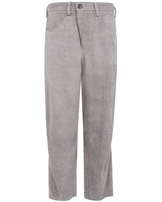 Ziggy Chen Gray Jeans Worker "Jacquard Worker" for men