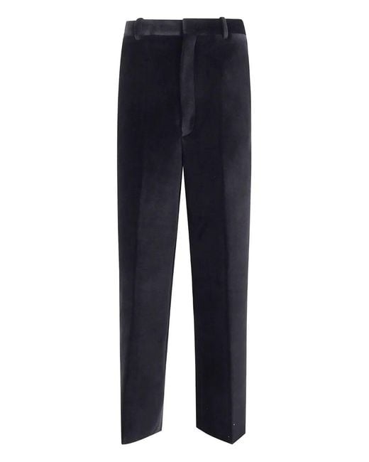 Jil Sander Blue High Waisted Pants for men
