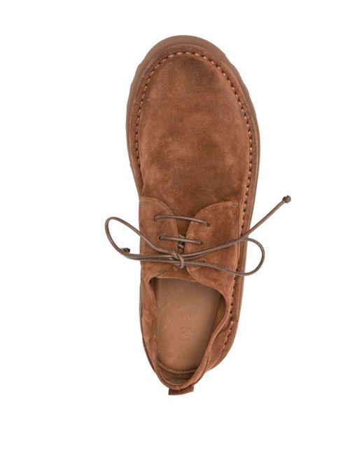 Marsèll Brown Lace-up Suede Derby Shoes for men