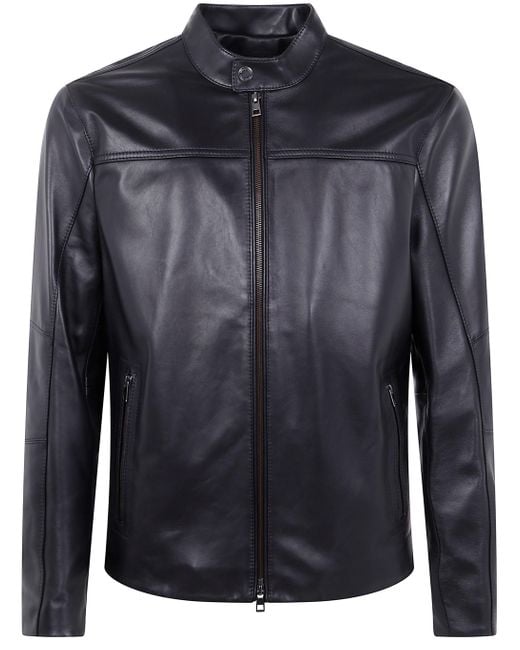 Michael Kors Black Basic Racer Jacket for men