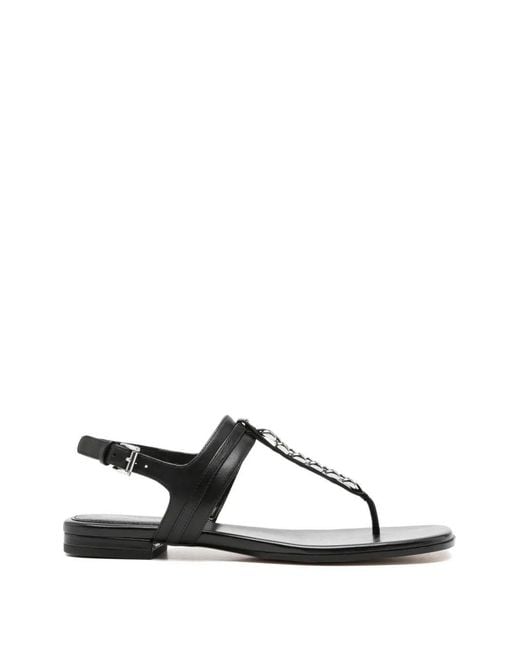 MICHAEL Michael Kors White Marcia Thong Sandal T. 010