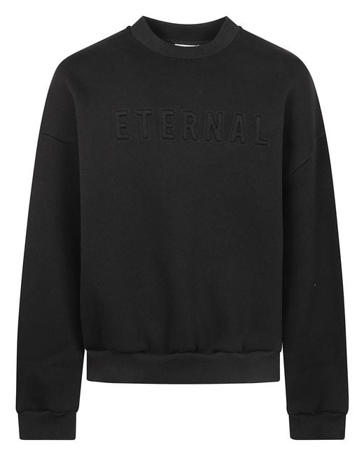 Fear of God Eternal Black Eternal Crewneck for men