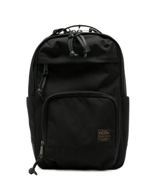 Filson Black Backpack Main Compartment "Dryden" for men