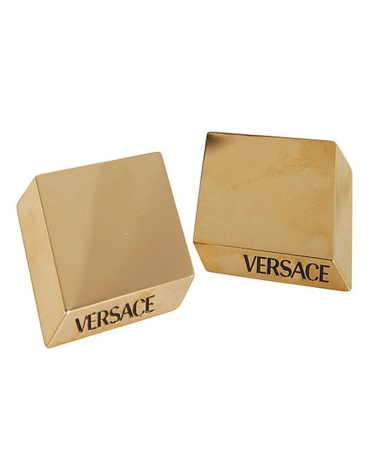 Versace Natural Metal Earrings Accessories