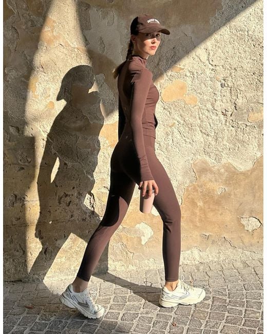Bershka Natural Quick Dry & Breathable Leggings