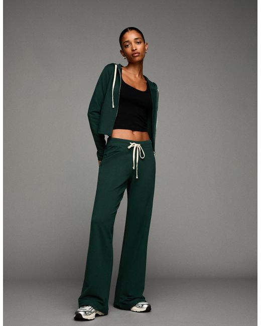 Bershka Green Plush Pants
