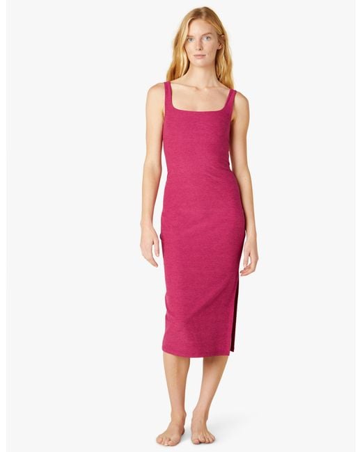Beyond Yoga Spacedye Icon Midi Dress in Pink Lyst