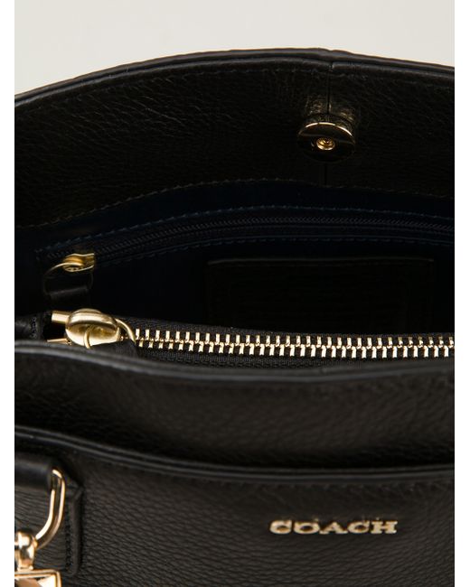 Coach Textured Doctors Bag in Black (OLD BRASS/BLACK) - Save 84% | Lyst