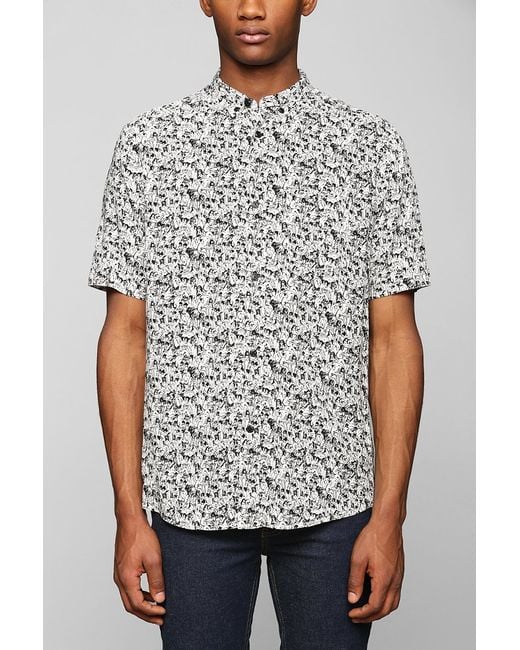 Your Neighbors Black People Party Button-Down Shirt for men