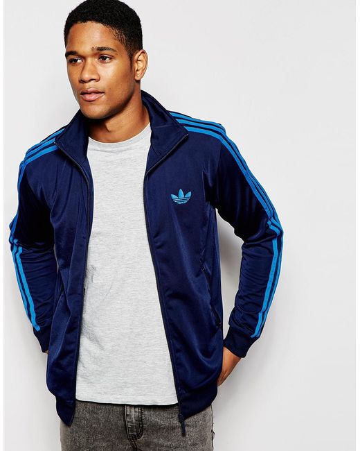 adidas Originals Street Track Top in Navy (Blue) for Men | Lyst