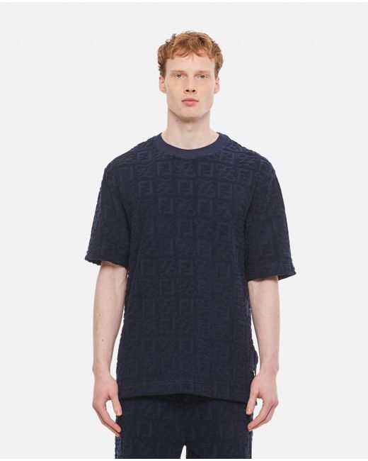 Fendi Terry Cotton T-shirt in Red for 