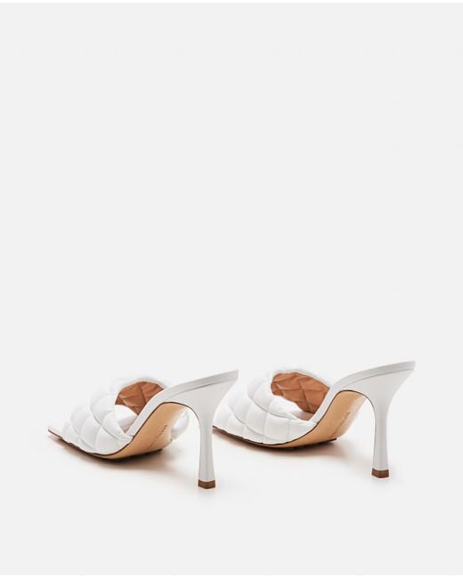 bottega white sandals