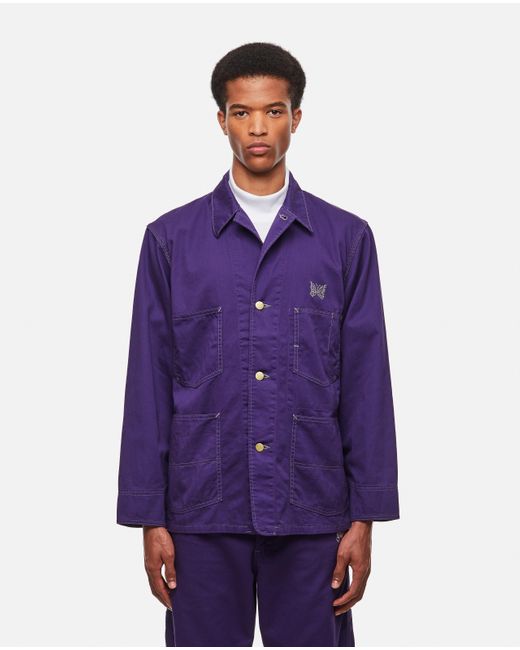Needles Shirt Jacket in Purple for Men 