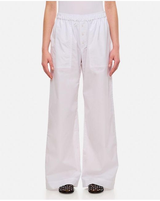 Zachariah Pantaloni In Cotone di Saks Potts in White