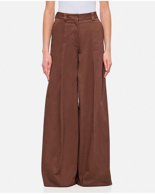 Pantalone Alma In Gabaridine di Thelatest in Brown