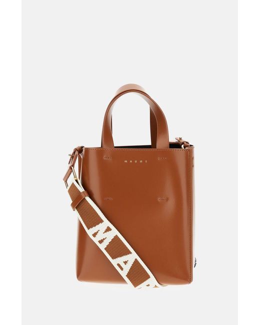 Museo Borsa Mini di Marni in Brown