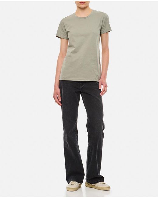 T-shirt In Cotone di Moncler in Gray