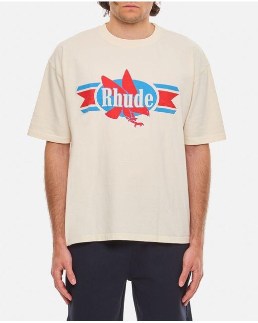 T-shirt Aquila Chevron di Rhude in Gray da Uomo