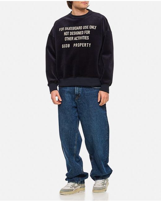 Felpa Girocollo di Golden Goose Deluxe Brand in Blue da Uomo