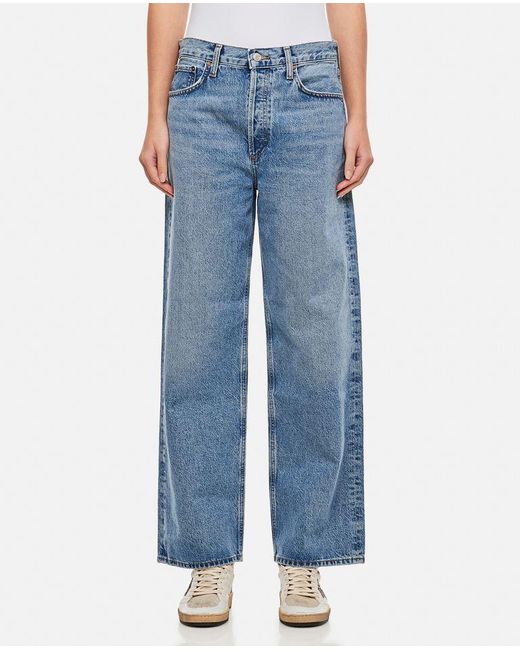 Jeans Low Slung Baggy di Agolde in Blue
