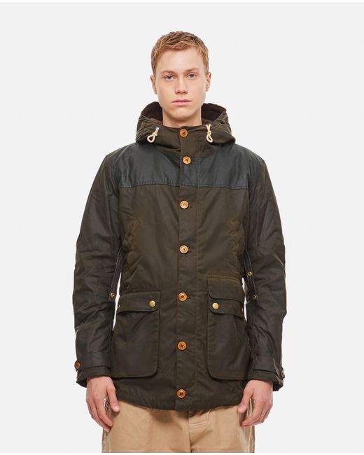Barbour Game Parka Wax in Black for Men | Lyst