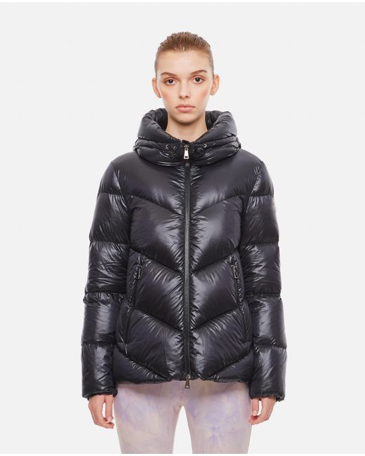 Moncler Synthetic Chambon Laque' Nylon Down Jacket in Black (Gray) | Lyst