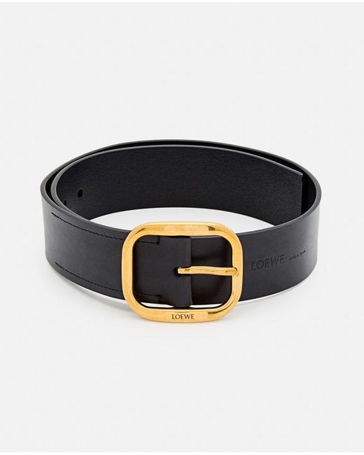 Cintura In Pelle di Loewe in Black
