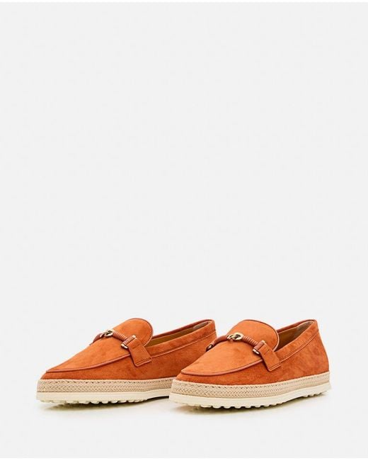 Mocassino Suede di Tod's in Orange
