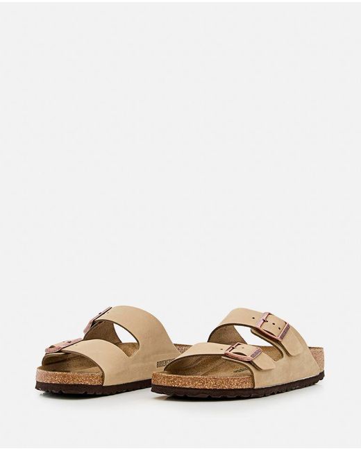 Arizona Tabacco Brown di Birkenstock in White