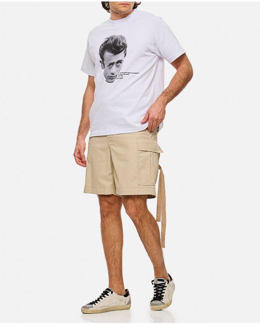 Pantaloni Corti di Sacai in Natural da Uomo