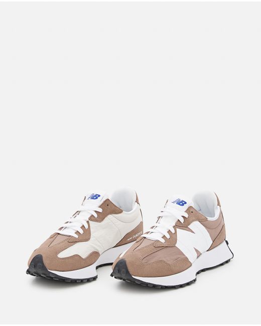 New Balance Ms327 Suede Nylon Sneakers in Brown for Men | Lyst