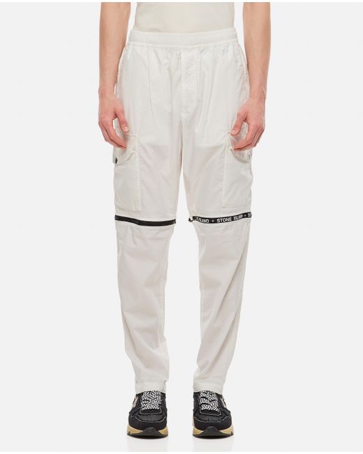 stone island white pants
