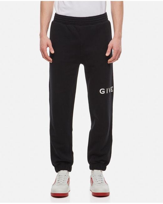 Pantaloni Jogging Slim Fit In Cotone di Givenchy in Black da Uomo