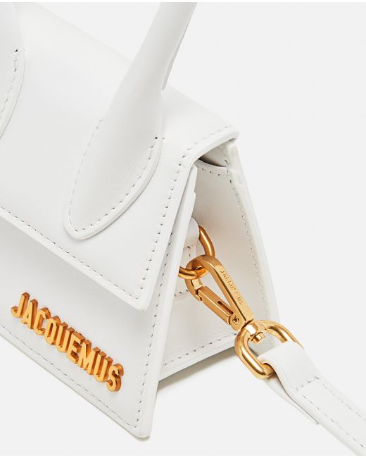 Jacquemus Leather Le Chiquito Mini Bag in White - Lyst