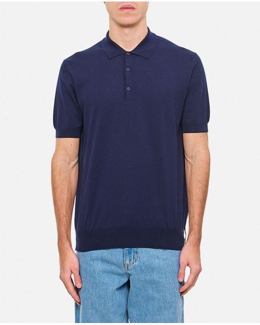 Polo di K-Way in Blue da Uomo