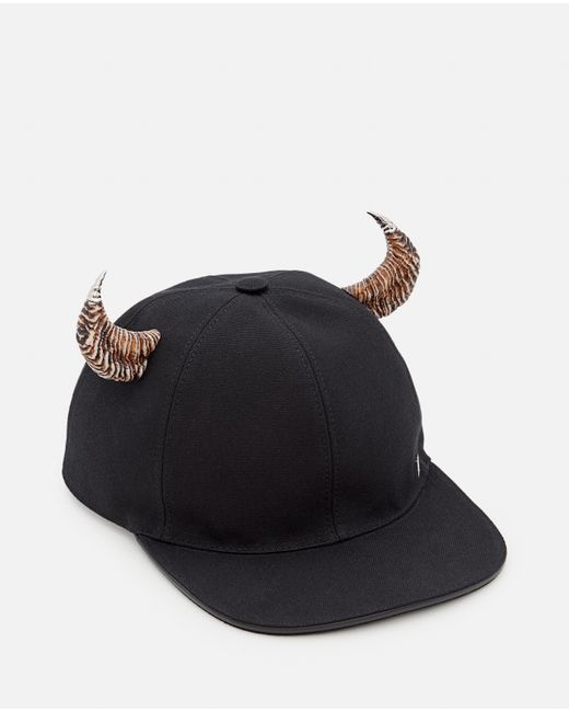 Givenchy Cap In Canvas With Horns in 