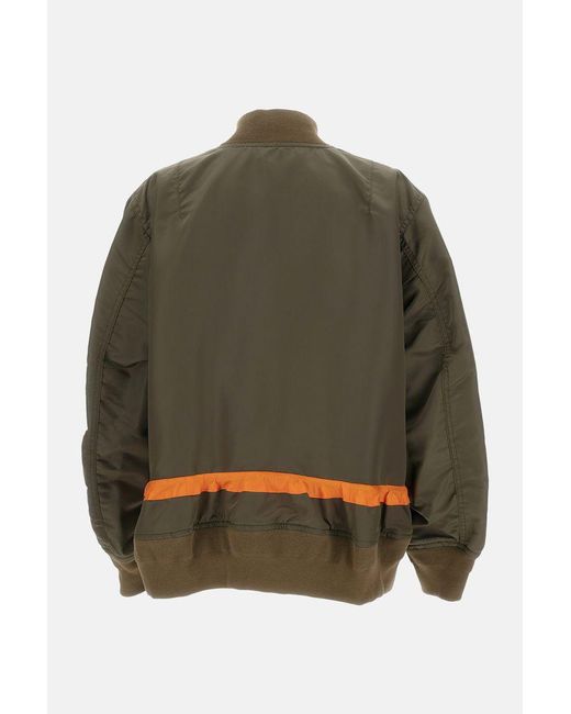 Giacca In Nylon di Sacai in Green
