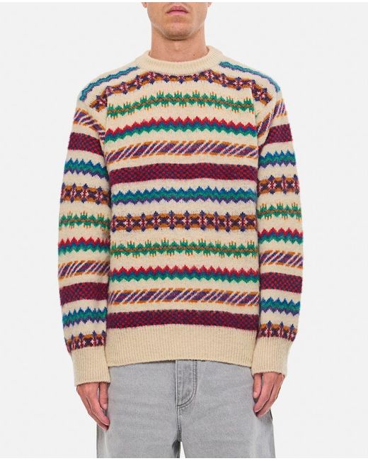 Maglia In Lana di Howlin' By Morrison in Red da Uomo