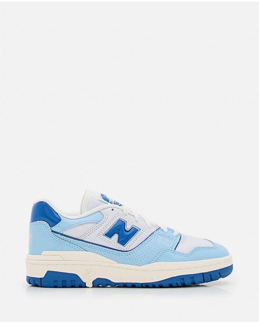 550 Leather Sneakers di New Balance in Blue