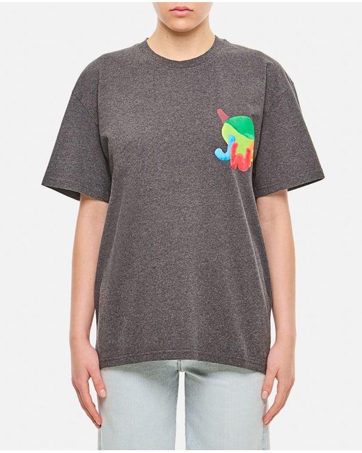 T-shirt Unisex Con Stampa X Clay Lime di J.W. Anderson in Gray