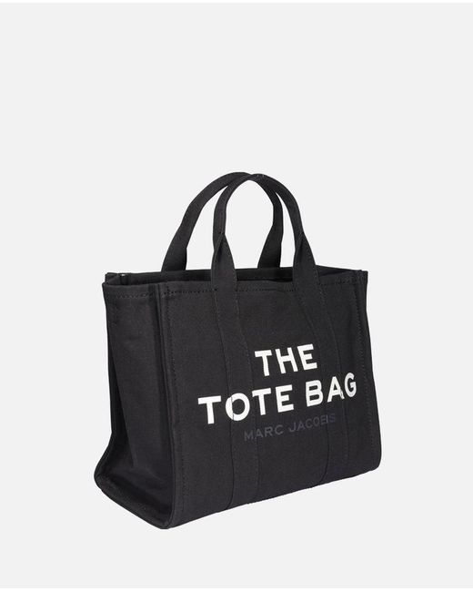 The Tote Bag Media In Canvas di Marc Jacobs in Black