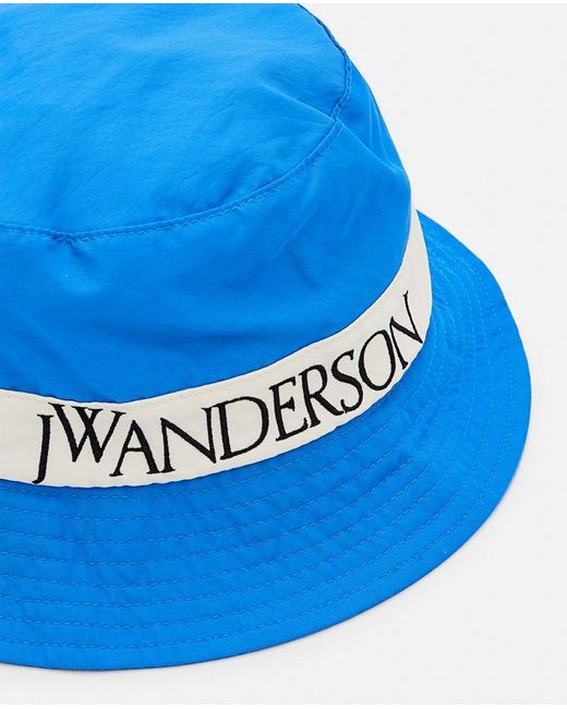 Cappello Bucket Logo di J.W. Anderson in Blue da Uomo