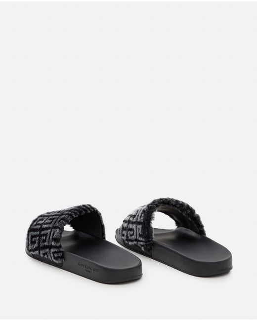 givenchy sandals in shearling