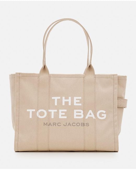 The Tote Bag Large In Canvas di Marc Jacobs in Natural