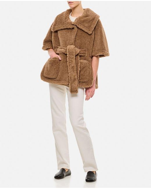 Amato Teddy Cappa di Max Mara in Brown